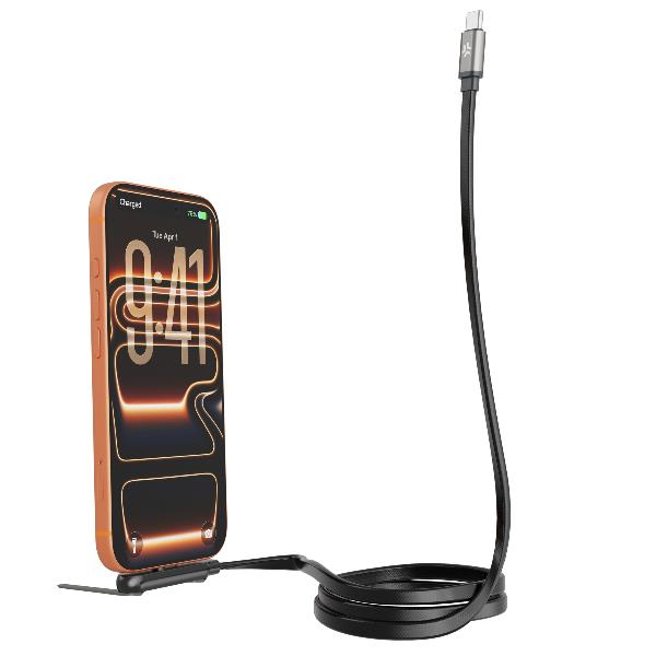USBCGAM240W – Cavo USB-C a USB-C 240W con Funzione Supporto per Smartphone