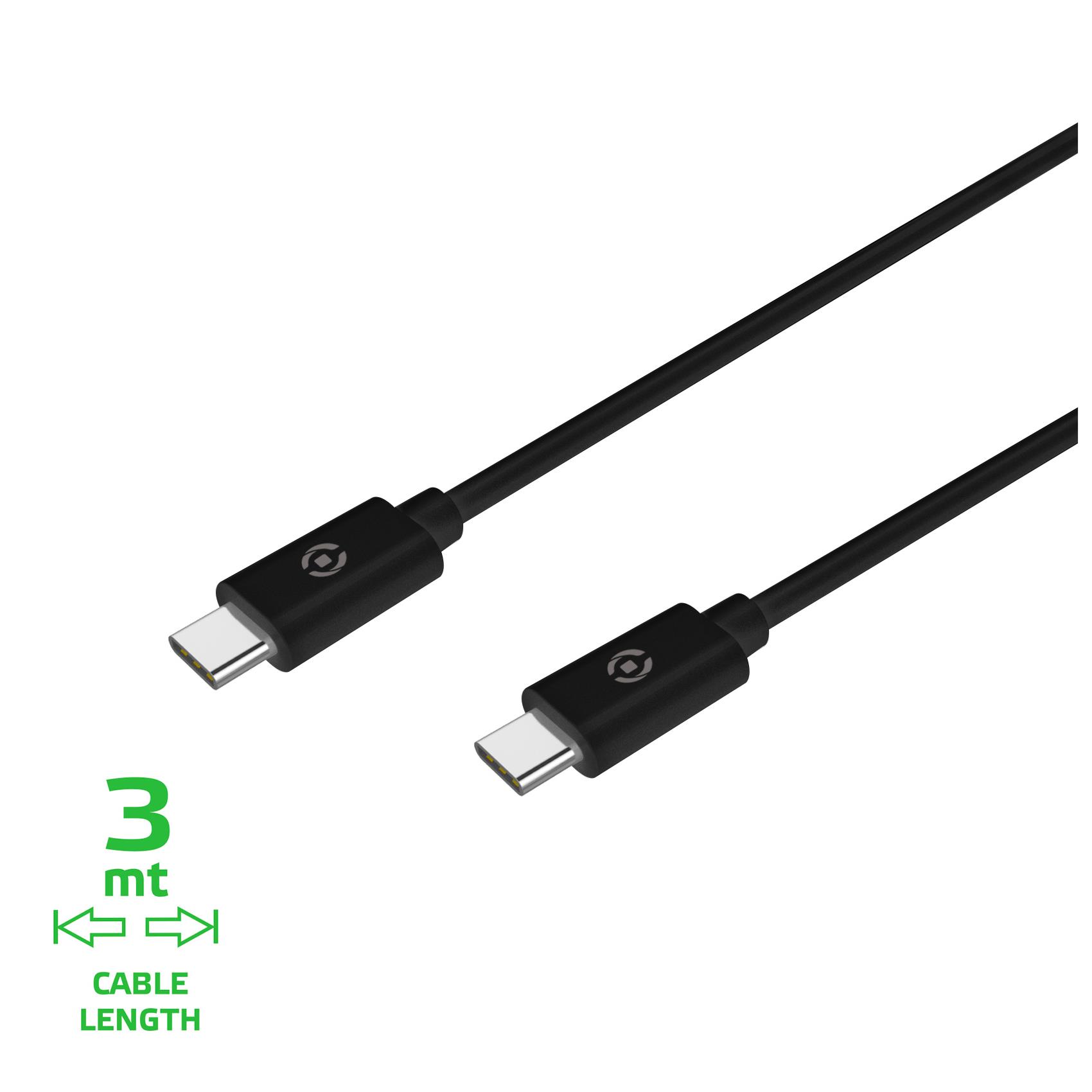 USBCUSBCPD3M – Cavo USB-C a USB-C, potenza massima 60 Watt, tecnologia Power Delivery, lunghezza cavo 3 metri [POWER DELIVERY]