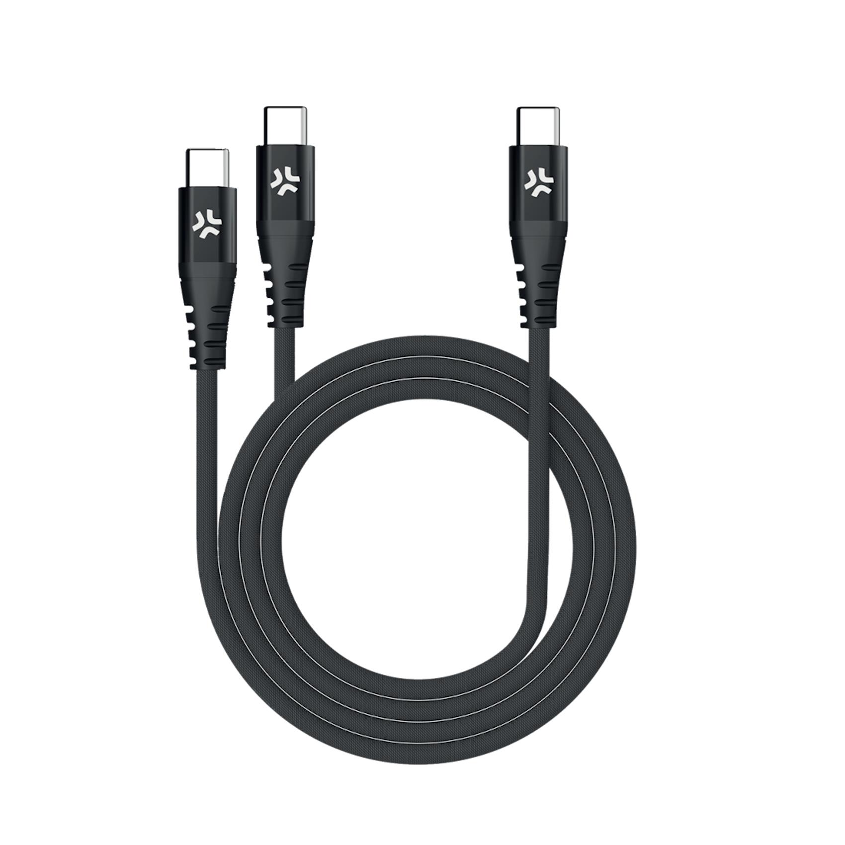 USBC2USBC – Cavo USB-C input a 2 porte USB-C output, lunghezza 1.3 metri, potenza massima 100 Watt, Power Delivery [POWER DELIVERY]