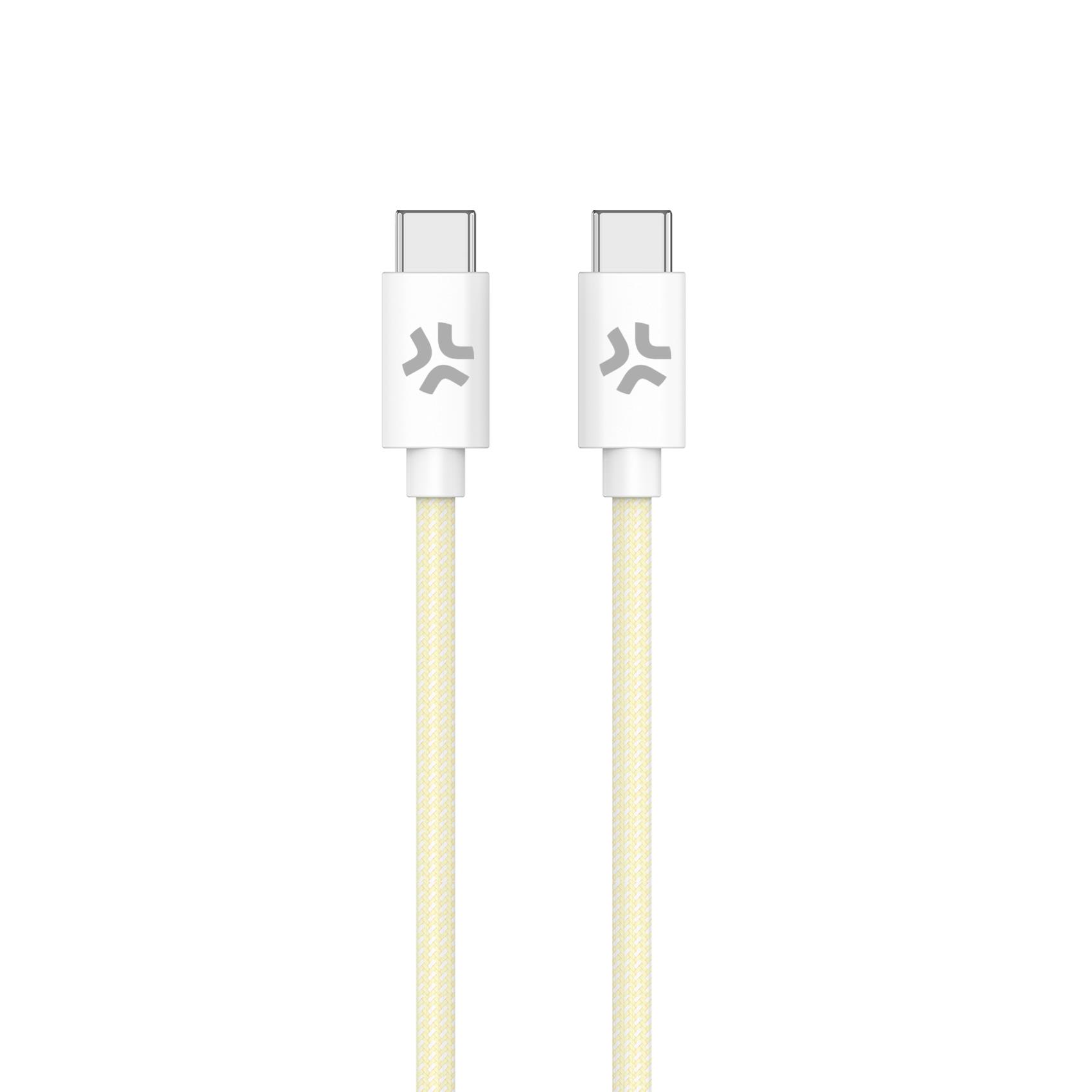 USBCUSBCCOTT – Cavo USB-C a USB-C, lunghezza 1.5 metri, potenza massima 60 Watt, realizzato in tessuto intrecciato [POWER DELIVERY]