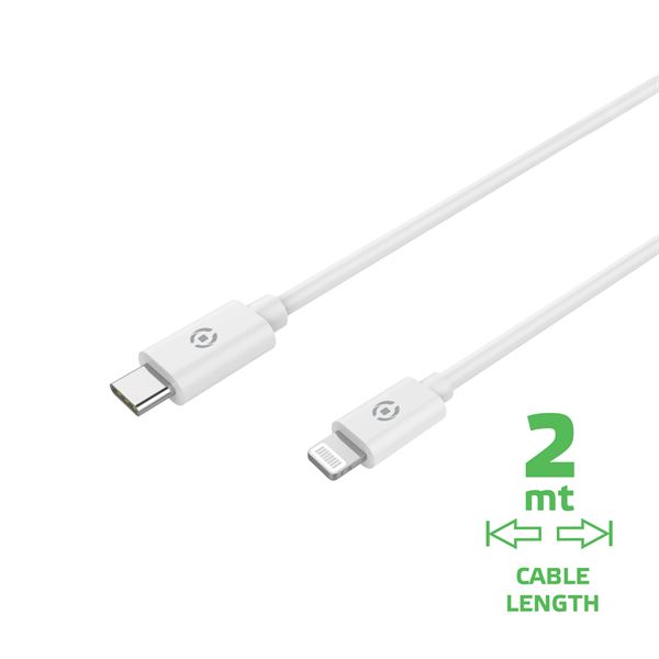 USBLIGHTC2M – Cavo Lightning a USB-C, lunghezza 2 metri, potenza massima 60 Watt, certificazione “MFI”