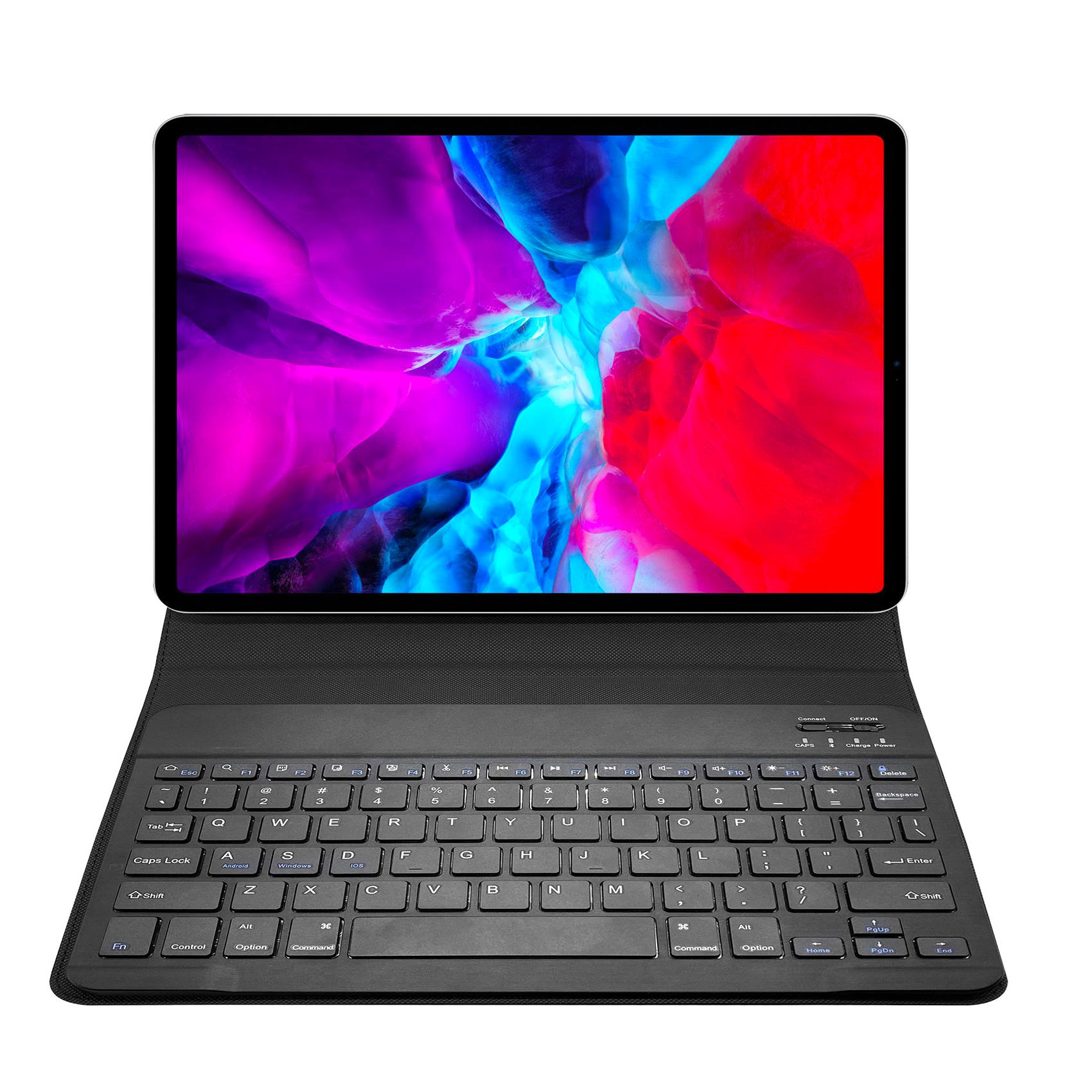 UNIMAGTPRO – Custodia universale a libro magnetica di colore nero con Tastiera Wireless magnetica compatibile con i Tablet fino a 11″