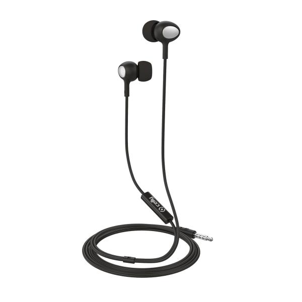 UP500 – Auricolare stereo a filo IN-EAR, jack 3.5mm, cavo tondo, controllo remoto, microfono integrato, tasto alla risposta, lunghezza cavo 1.2 metri
