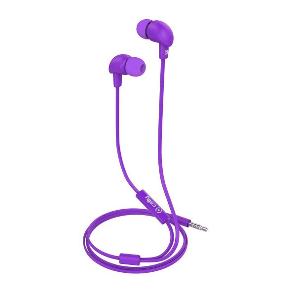 UP600 – Auricolare stereo a filo con jack 3.5mm IN-EAR, controllo remoto, microfono e tasto di risposta, lunghezza cavo 1.2 metri, cavo anti grovigli