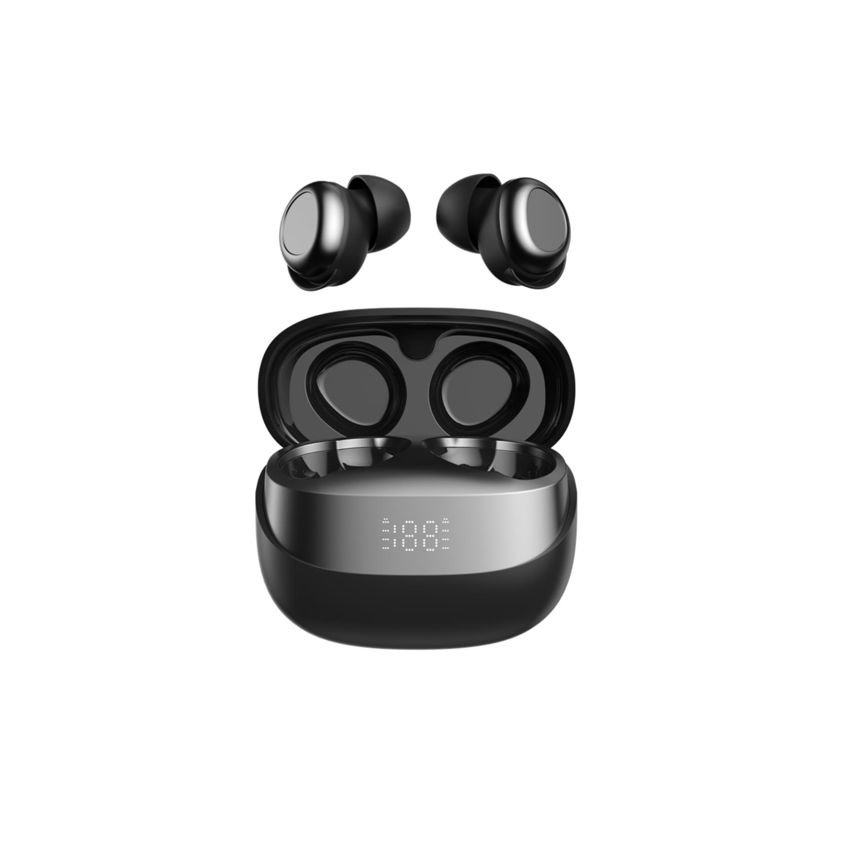 FLIP3 – Auricolari True wireless IN-EAR, microfono incorporati in entrambi gli auricolari, tasti touch multi funzione. luce LED sul box di ricarica