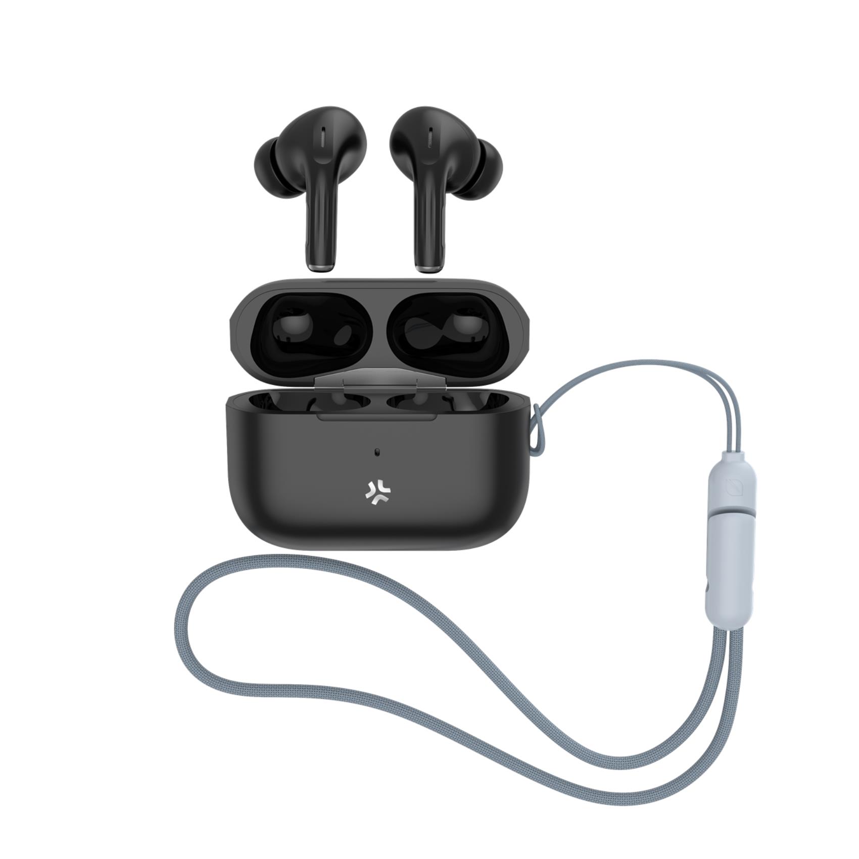 HARMONY – Auricolare True wireless con funzione ANC e ENC, capsule IN-EAR, laccetto da polso, microfono incorporato, tasti touch multi funzione, funzione automatic ear detection