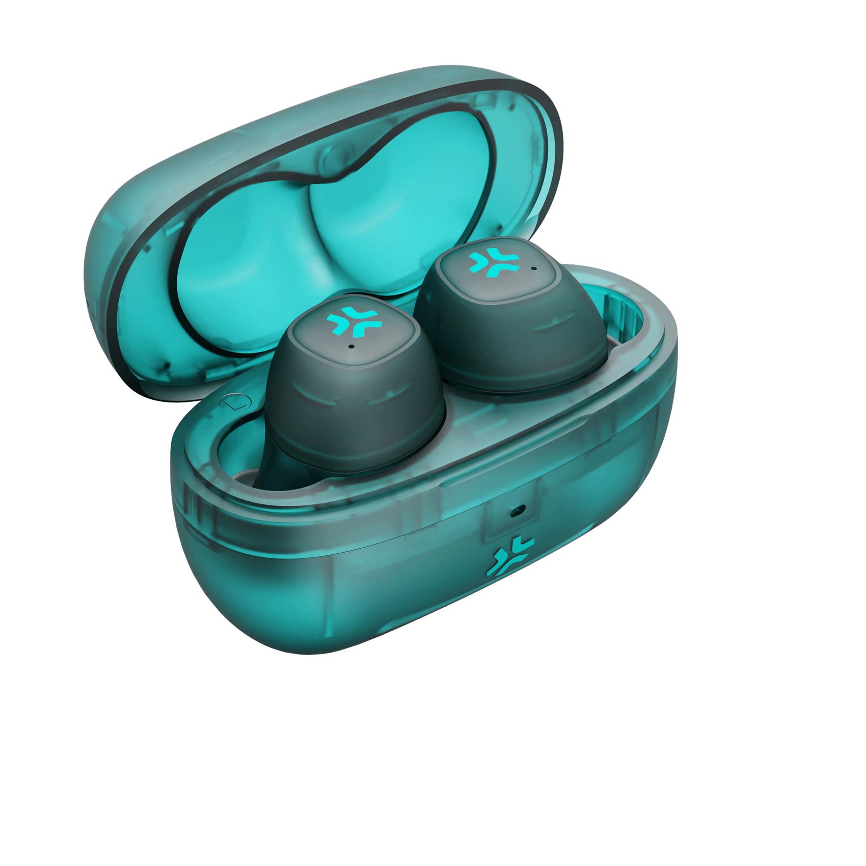 GLASSSOUND – Auricolare True wireless con design trasparente, capsule IN-EAR, microfono integrato in entrambi gli auricolari, tasti touch multi funzione, cavo USB-C incluso