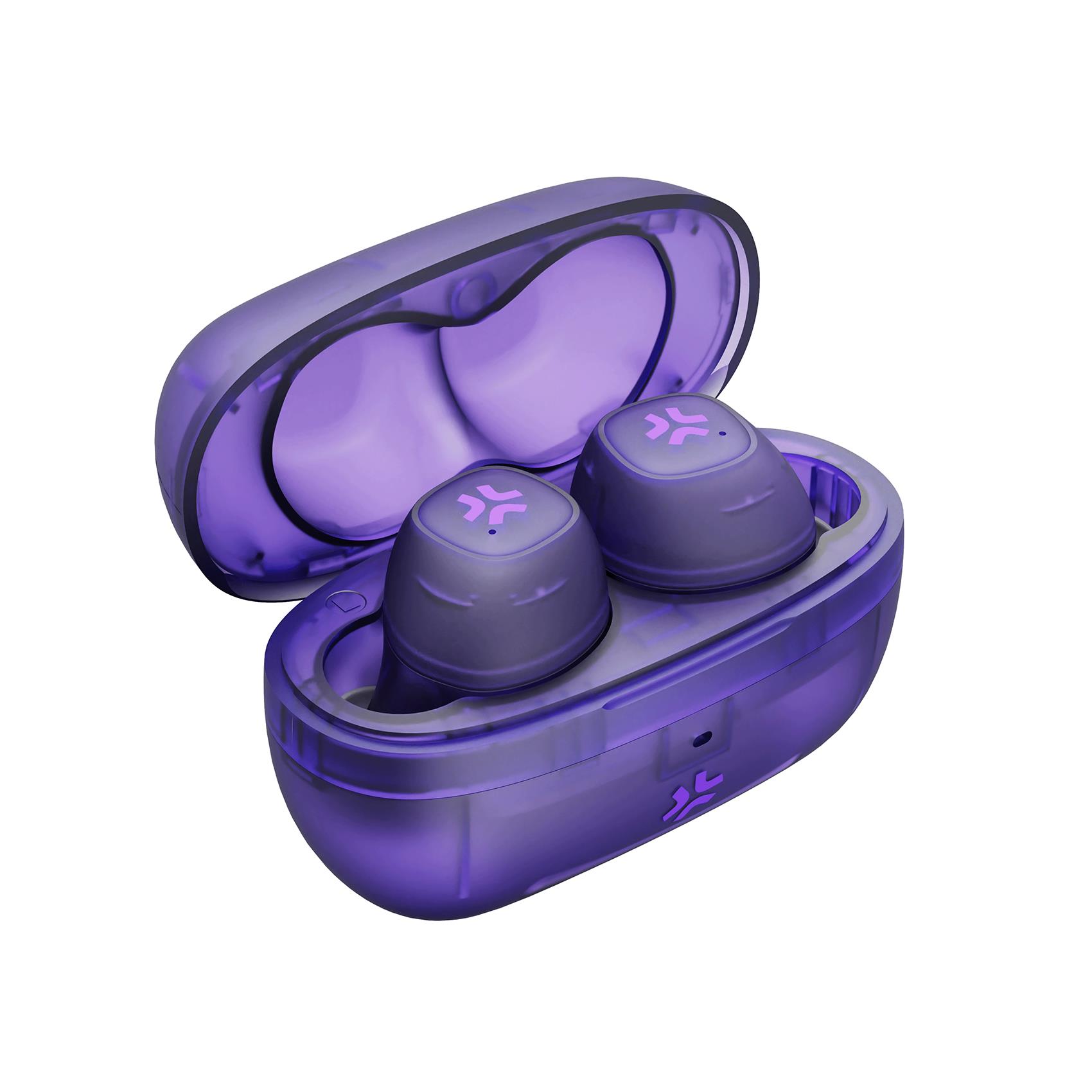 GLASSSOUND – Auricolare True wireless con design trasparente, capsule IN-EAR, microfono integrato in entrambi gli auricolari, tasti touch multi funzione, cavo USB-C incluso