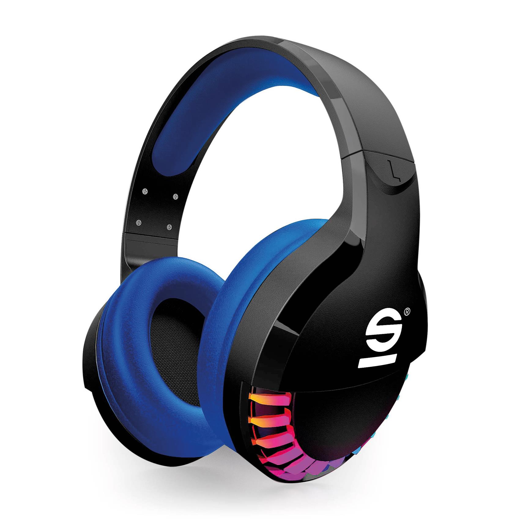 SPARCO – Cuffia wireless per Gaming, padiglioni imbottiti, tasti multi funzione, controllo remoto, microfono, luci RGB, archetto regolabile