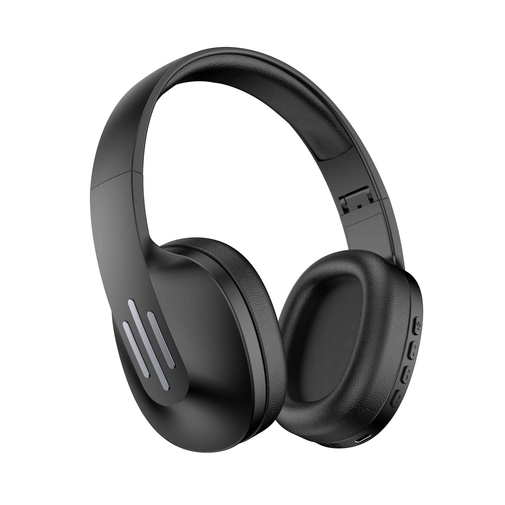 FLOWBEAT – Cuffia wireless, padiglioni imbottiti, archetto regolabile, microfono integrato, 7 ore di riproduzione