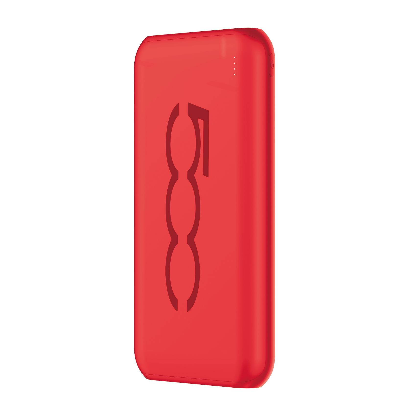 Powerbank con porta USB-C sia per input che output, capacità 10000 mAh, potenza massima 10 Watt, due porte USB-A, una porta Micro Usb [500 COLLECTION]