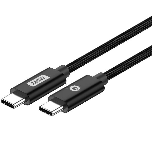 CAVO USB C-C PD 3.1 240W Ricarica rapida 2m — 48V 5A, 480Mbps, E-Mark