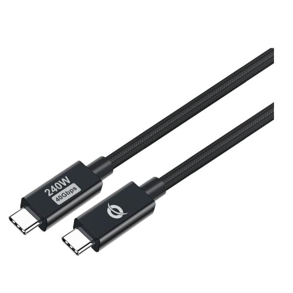 CAVO USB 4.0 Gen 3 C-C PD 3.1 240W 2m — 48V 5A, 40Gbps, E-Mark