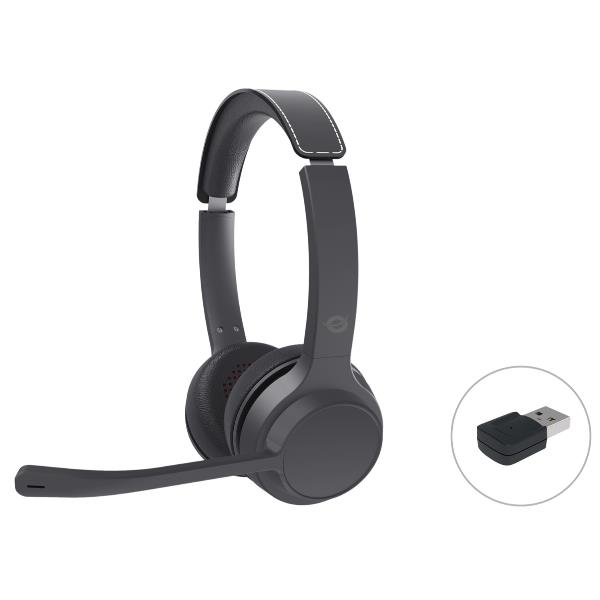 CUFFIE STEREO BLUETOOTH 5.3 con Adattore Bluetooth – Microfono con tasto Mute, Noise cancelling