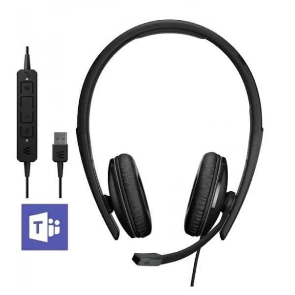 ADAPT 160T ANC USB-C, Cuffia stereo, microfono a cancellazione di rumore, padiglioni maggiorati – Certificata Microsoft teams