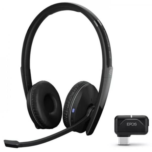 ADAPT 261 Cuffia Double Bluetooth con dongle USB-C, certificata Microsoft Teams