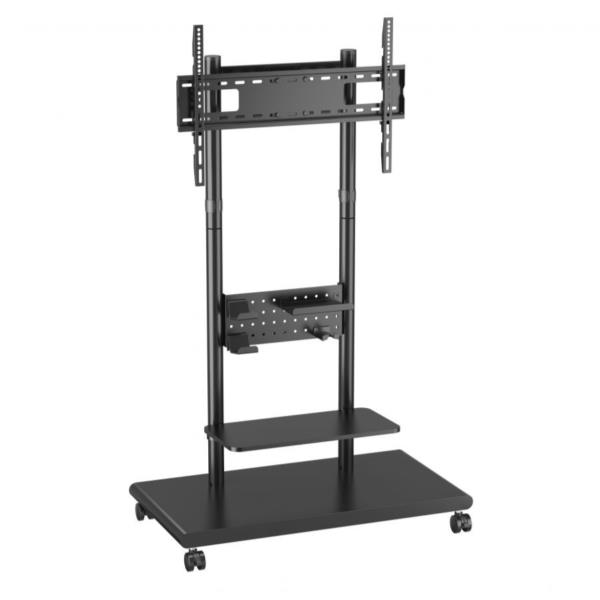 55-90 MOBILE TV TROLLEY PEGBOARD