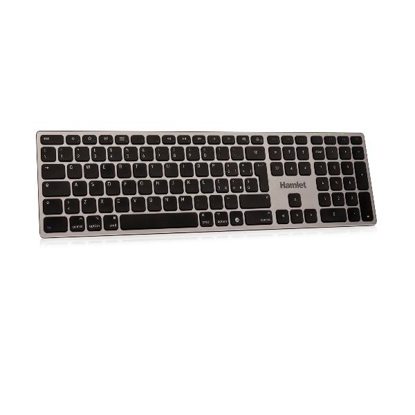 XKKITA-MCA Tastiera Italiana USB-C + USB-A alluminio con tastierino compatibile MAC