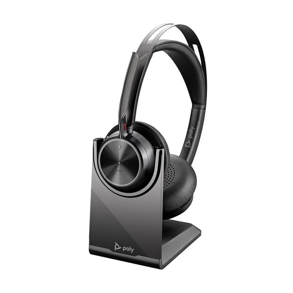 Cuffie HP Poly Voyager Focus 2 USB-C-C +USB-C/A Adapter + Charging Stand