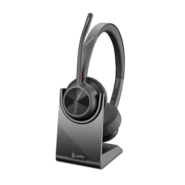 Cuffie HP Poly Voyager 4320-MS Headset +BT700 dongle +Charging Stand