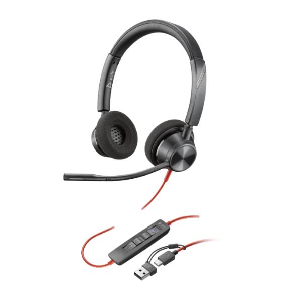 Cuffie HP Poly Blackwire 3320 USB-C/A MS