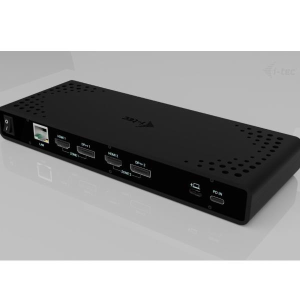 Docking station USB-C/A. DOPPIO MONITOR (2xHDMI, 2xDP) 4K + PD85W con alimentatore