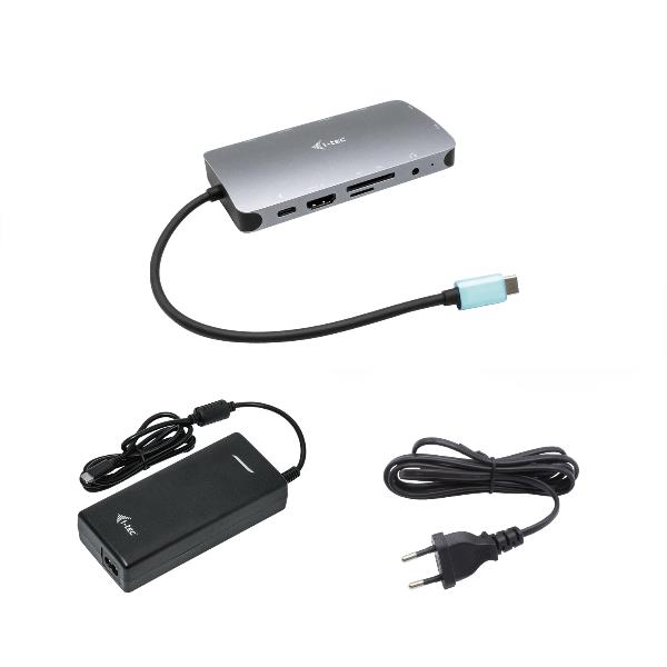 DOCKING STATION USB-C 11 in 1 con HDMI + VGA+ RJ45 LAN + PD100W con Alimentatore