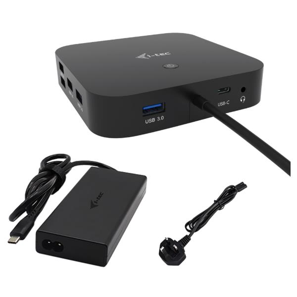 Docking station USB-C Triplo Monitor (3 monitor: 1x HDMI e 2x DP) + PD100W con Alimentatore 100W