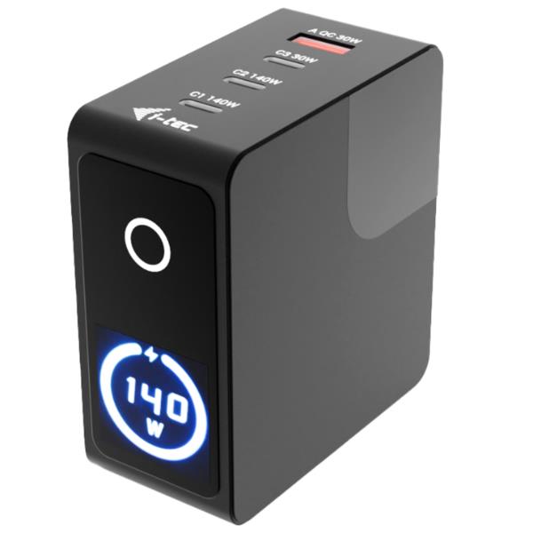 Universal Intelligent GaN 140 W Charger (3×USB-C, 1×USB-A), Priorità di ricarica in base alla necessità dei dispositivi