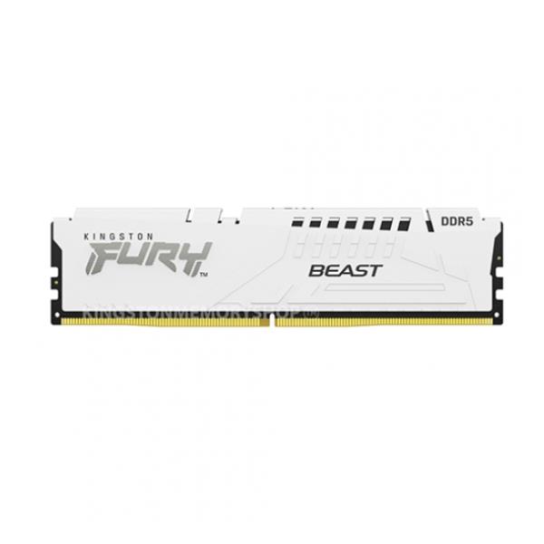 16GB DDR5 5200MT/s CL40 FURY Beast White XMP