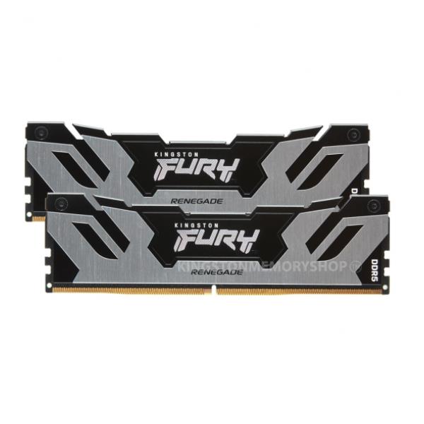 Kingston – FURY 32GB (2x16GB) DDR5 6400MT/s CL32 Renegade Silver/Black XMP