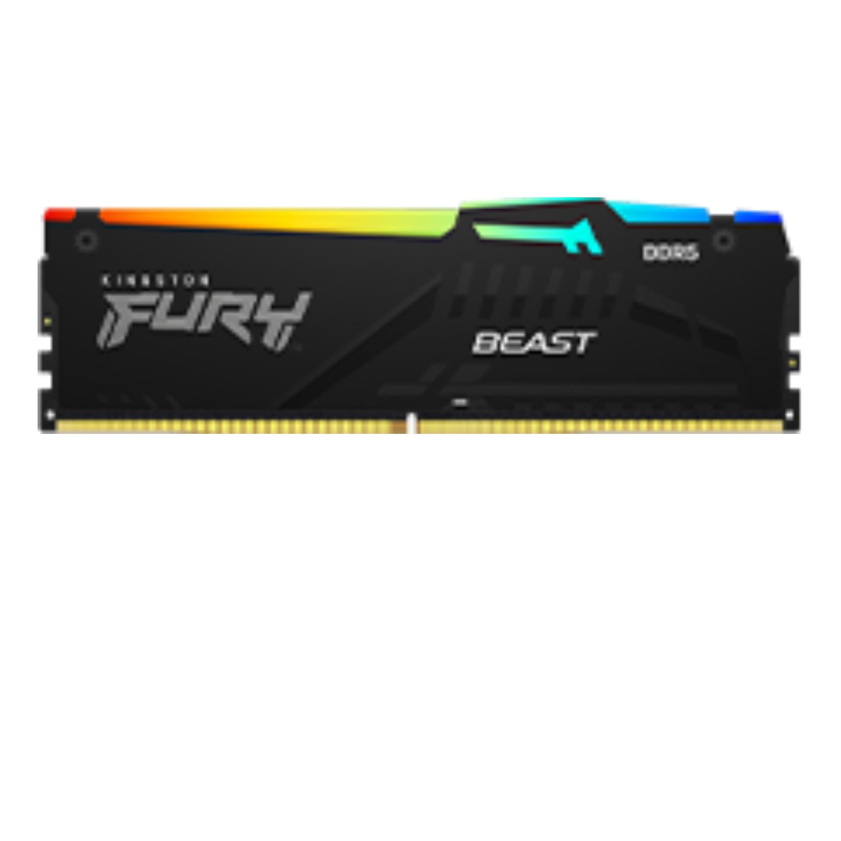 Kingston – FURY 64GB (2x32GB) DDR5 5600MT/s CL36 Beast Black RGB EXPO EXPO