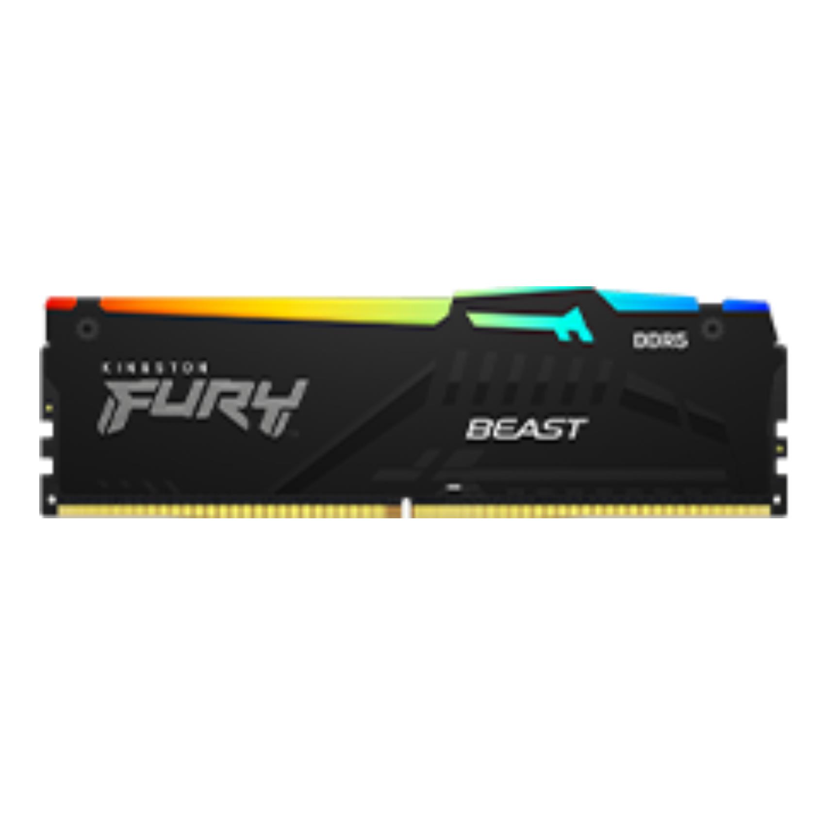 Kingston – FURY 64GB (2x32GB) DDR5 6000MT/s CL36 Beast Black RGB EXPO EXPO