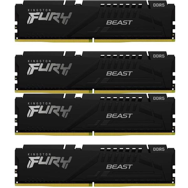 64GB (4x16GB) DDR5 6000MT/s CL40 FURY Beast Black XMP