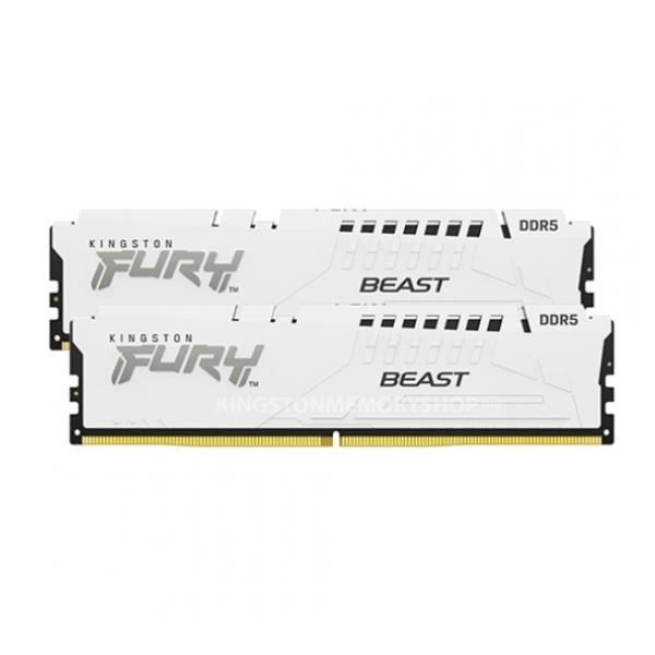 64GB (2x32GB) DDR5 5200MT/s CL40 FURY Beast White XMP