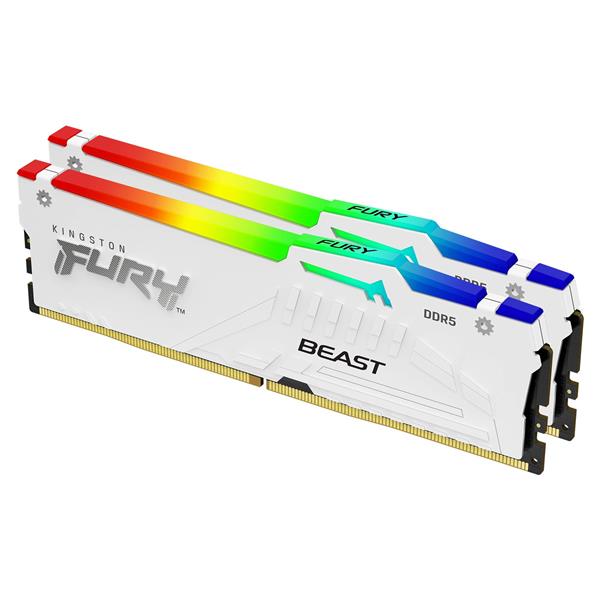 Kingston FURY™ Beast DDR5 RGB EXPO 32GB 6000MT/s CL36 DIMM FURY Beast White RGB