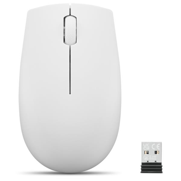 Lenovo 300 Wireless Compact Mouse (Cloud Grey) con batteria