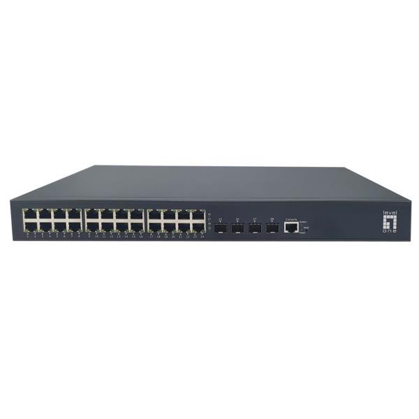 LEVELONE GEL-2871 – SWITCH 28-PORTE L2+ MANAGED GIGABIT, 24 PORTE GIGABIT RJ45 + 4 PORTE GIGABIT SFP