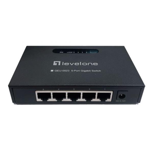 LEVELONE GEU-0523 – SWITCH 5-PORTE GIGABIT Metallo