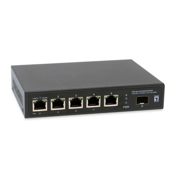 LEVELONE GEP-0625 – SWITCH PoE 6-PORTE 2,5 GIGABIT, 5x Porte PoE, 1x 10G/SFP+