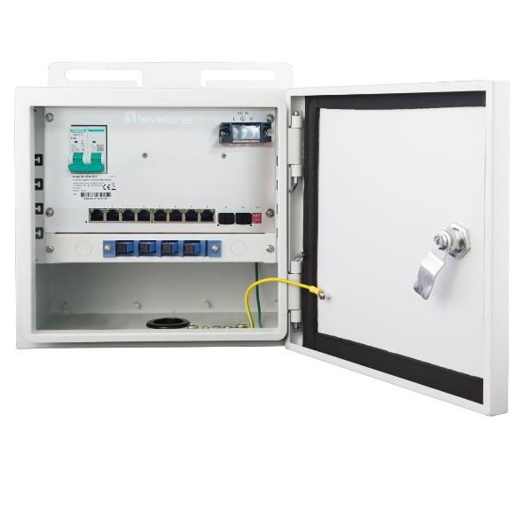 LEVELONE OSW-1031 – SWITCH INDUSTRIALE 10-Porte Gigabit PoE 115W, (8x porte PoE Gigabit + 2 porte uplink Gigabit SFP)