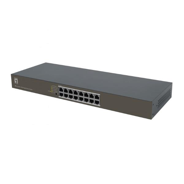 LEVELONE GEU-1632 – SWITCH GIGABIT a 16 porte, 19″ RackMount kit
