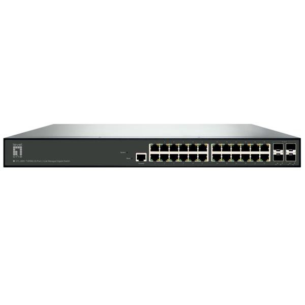 LEVELONE GTL-2885 – SWITCH TURING Gigabit Managed L3 Lite a 28 porte, 24x Gigabit RJ45, 4 porte SFP+ 1G/10G