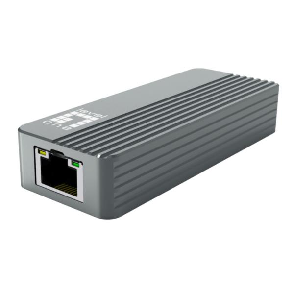 LEVELONE USB-0410 – Adattatore di rete USB-C Ethernet da 10 Gigabit, USB 3.2 Gen 2×2