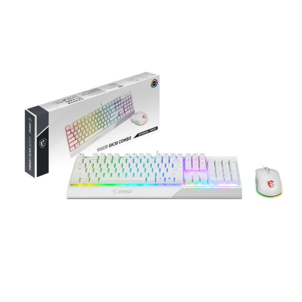 MSI – VIGOR GK30 COMBO WHITE IT