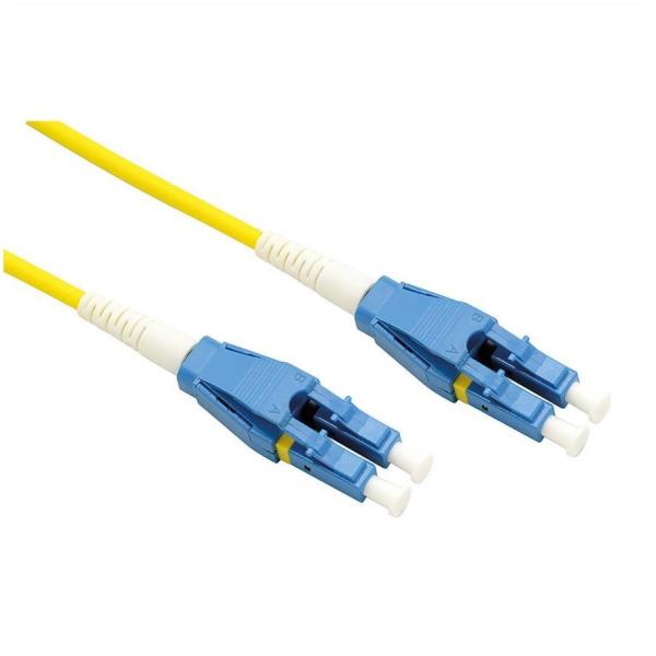 NILOX TECH – Cavo Fibra 9/125µm, lunghezza cavo 15 mt, rivestimento “Low-Smoke Zero-Halogen”, cavo ad unica fibra Simplex, connettori LC/LC, UPC