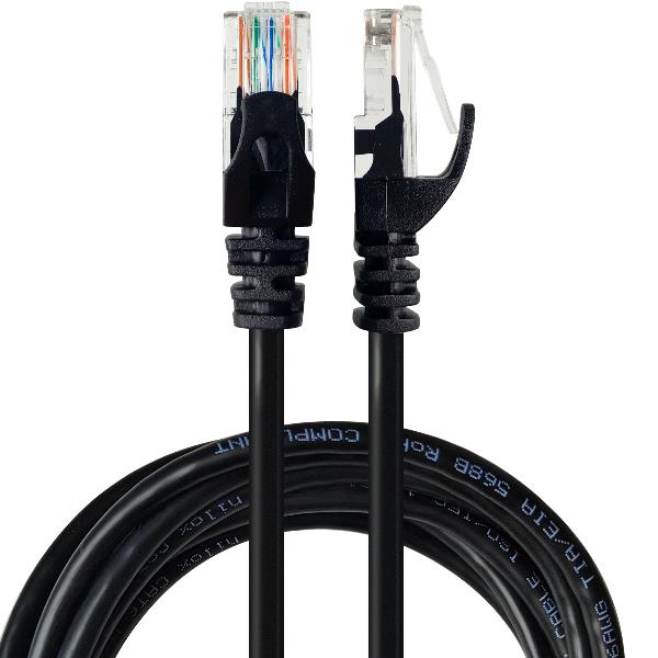 NILOX TECH – Cavo di rete Ethernet RJ45 CAT 5E, maschio a maschio, lunghezza cavo 2 mt, guaina PVC flessibile e resistente