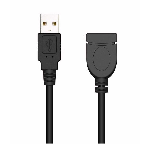 NILOX TECH – Cavo di estensione con connettore USB A 2.0 a connettore USB-A 2.0, maschio a femmina, lunghezza cavo 1.8 mt