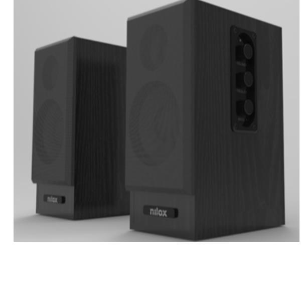 NILOX TECH – Casse preamplificate, potenza audio 30 Watt, lunghezza cavo 1.5 mt, ingresso RCA