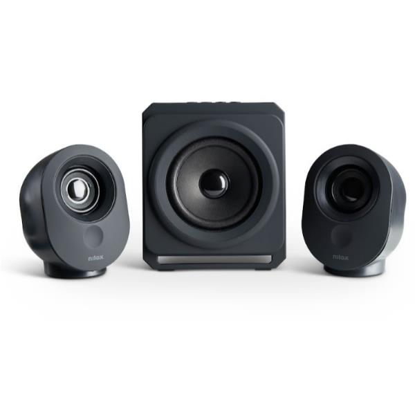 NILOX TECH – Altoparlanti Bluetooth con Radio FM, potenza audio 35 Watt, Subwoofer, presa USB e Micro Sd, presa audio AUX
